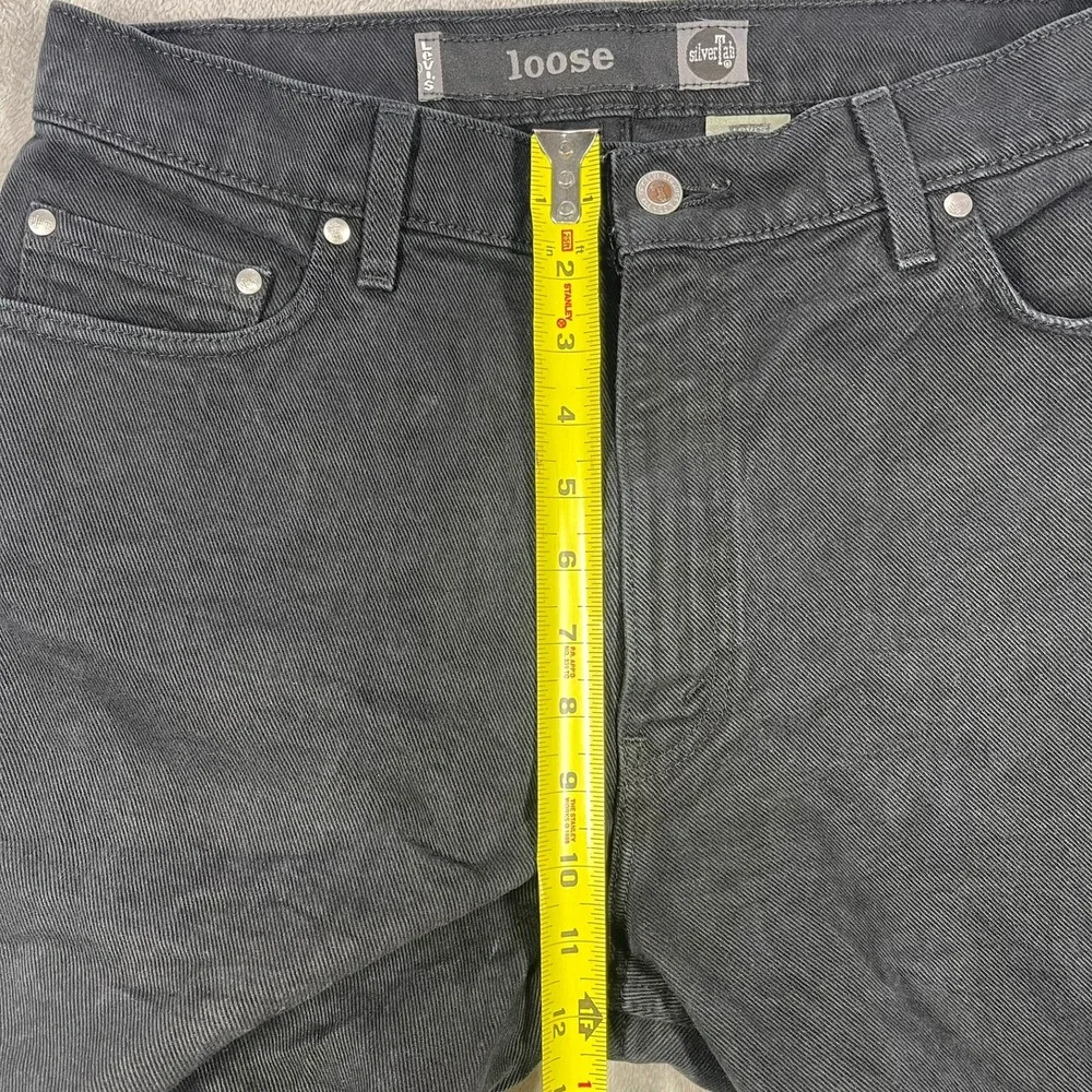 Levi's SilverTab Loose Jeans Mens 33(32)x30 Black Vintage 90s Denim